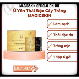 [1 HỘP 6 GÓI] MẶT NẠ SIÊU CĂNG BÓNG- PHÉP MÀU CHO LÀN DA LUXURY MASK