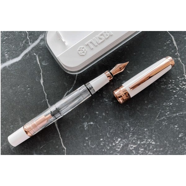 - BÚT MÁY TWSBI DIAMOND 580AL WHITE ROSEGOLD II