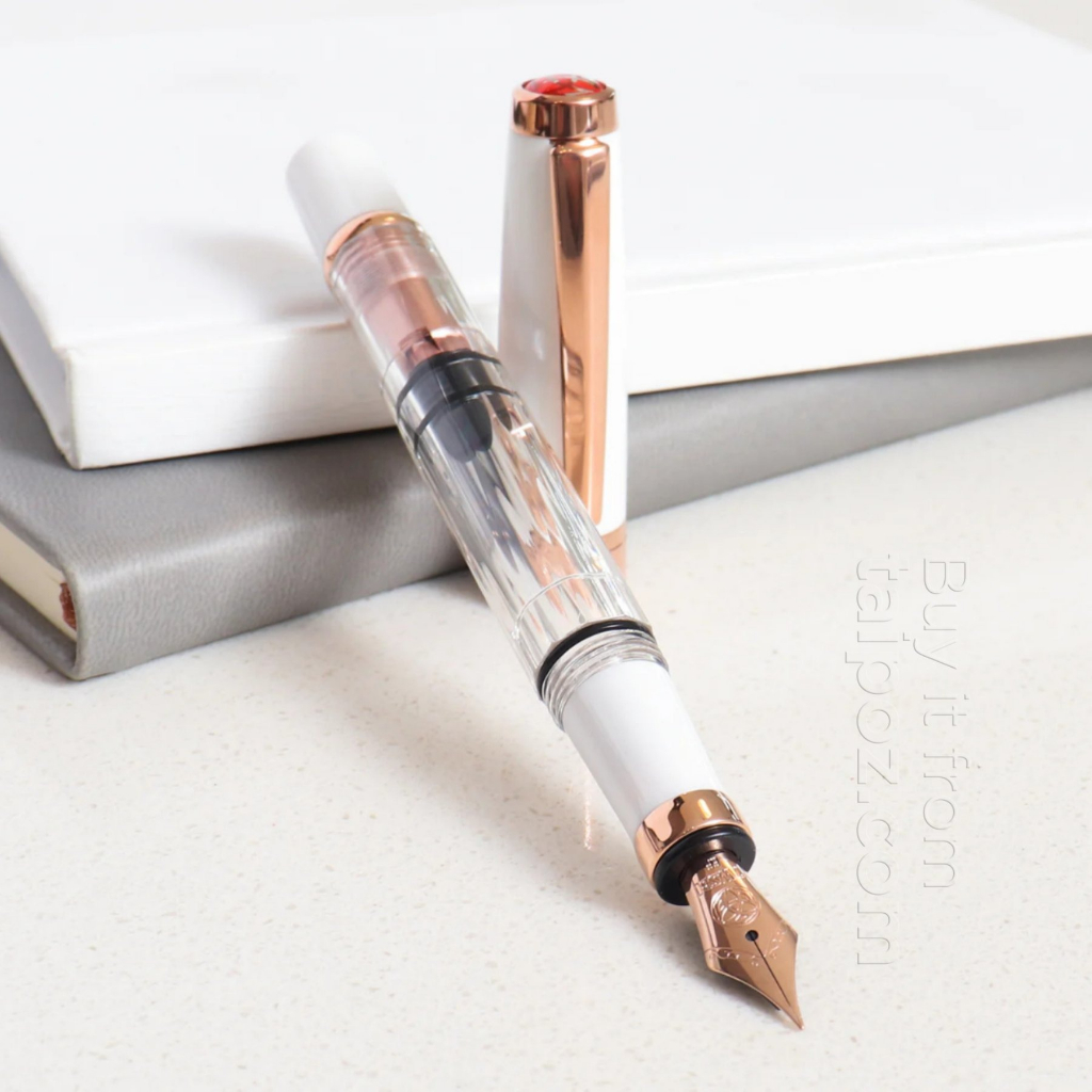 - BÚT MÁY TWSBI DIAMOND 580AL WHITE ROSEGOLD II
