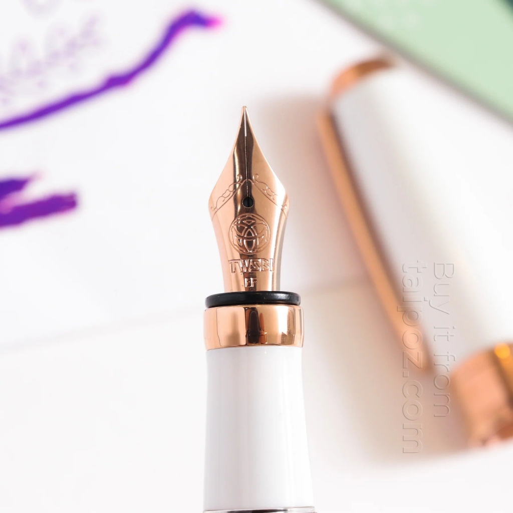 - BÚT MÁY TWSBI DIAMOND 580AL WHITE ROSEGOLD II