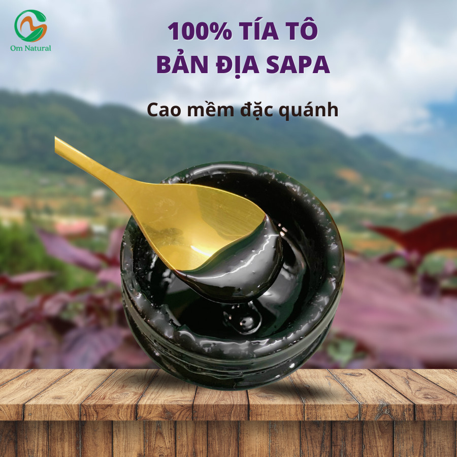 Cao Tía Tô Tím A Om Sáng Đẹp Da, Giảm Thâm Nám, Thải Độc 120G