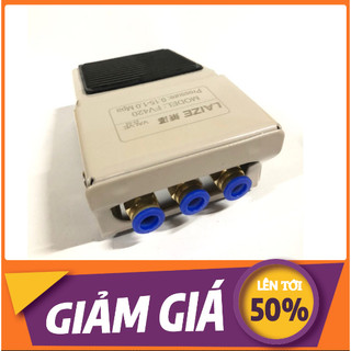SALE Van bàn đạp chân khí nén FV420 kèm đầu nối và giảm âm
