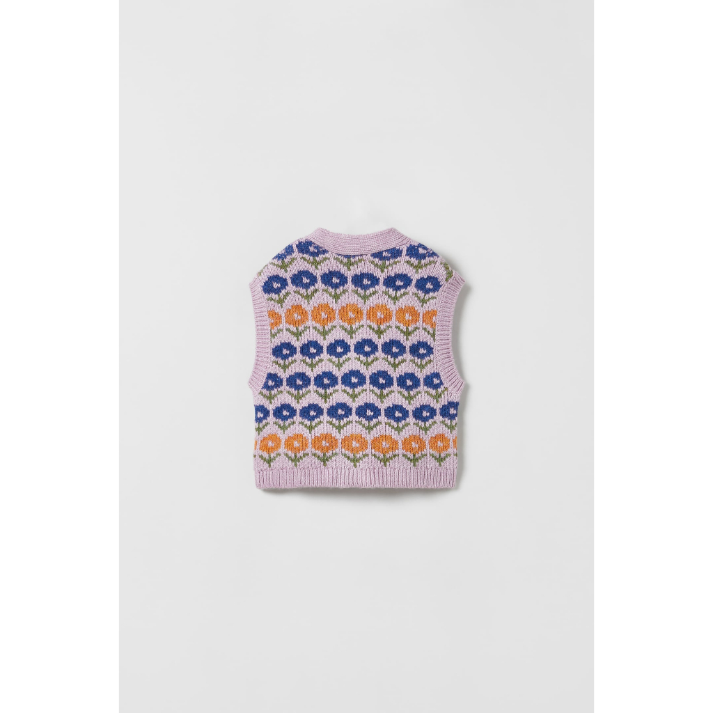 Áo khoác Za.ra họa tiết cưng iu cho bé gái size 3-4Y