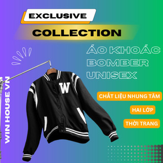 Áo khoác bomber unisex hàng đẹp 2 lớp cao cấp siêu đẹp