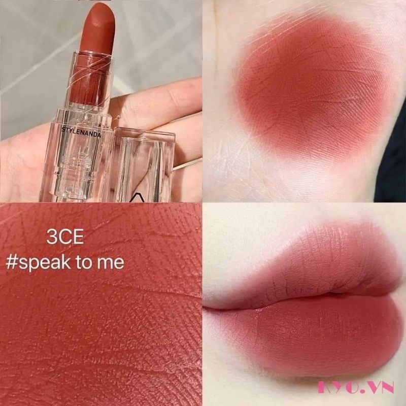 Son 3ce soft matte líptick vỏ trong