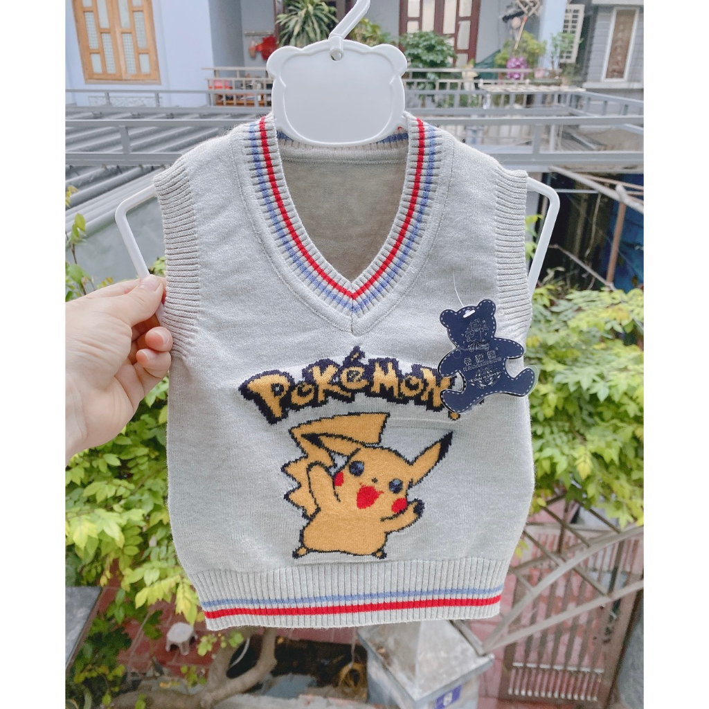 Áo Gile len dày dặn, không bai gião cho bé