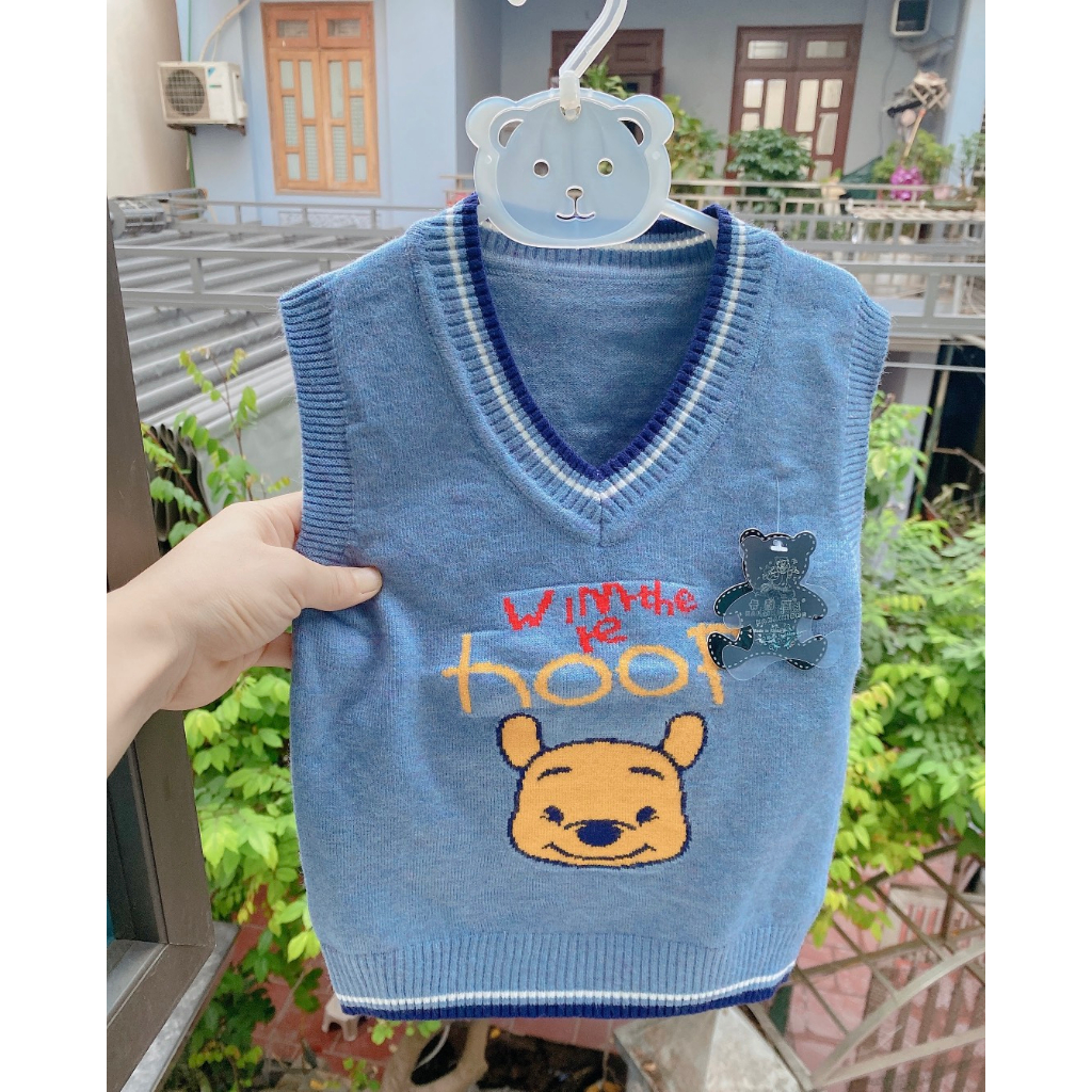 Áo Gile len dày dặn, không bai gião cho bé