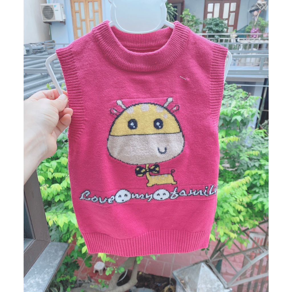 Áo Gile len dày dặn, không bai gião cho bé