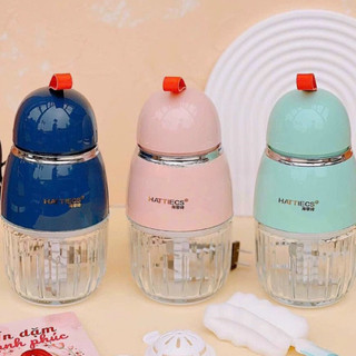 Máy xay ăn dặm hattiecs 0.3 lít cho bé cao cấp 8 lưỡi dao - bảo hành 12 tháng