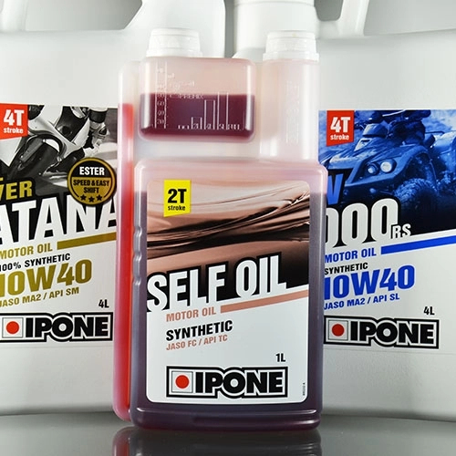 Nhớt 2 thì Ipone Self Oil 1L hương dâu bán tổng hợp - Nhập khẩu Pháp