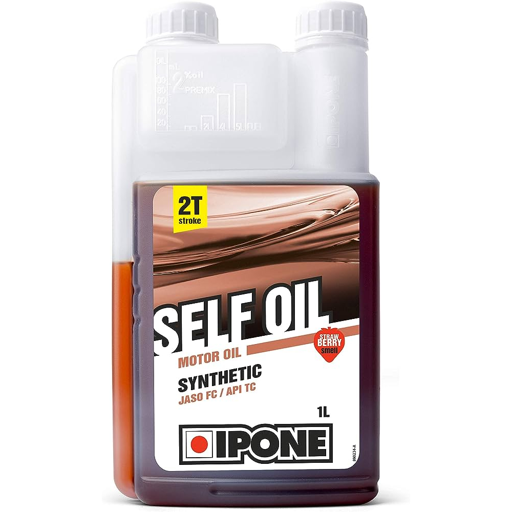 Nhớt 2 thì Ipone Self Oil 1L hương dâu bán tổng hợp - Nhập khẩu Pháp