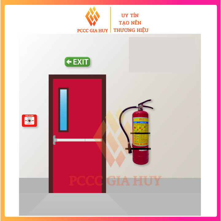 Bình cứu hỏa ,bình chữa cháy xách tay dạng bột ABC 4kg có tem kiểm định chất lượng, bình chữa cháy gia đình