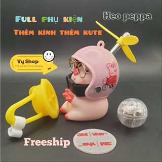 Heo Hồng Đội Mũ Bảo Hiểm Dễ Thương Gắn Xe Hơi , Xe Máy , Xe Đạp Có Đèn Và Chong Chóng