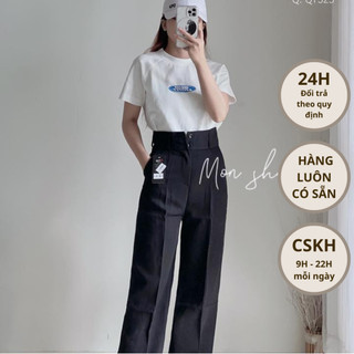 Quần tây ống rộng thời trang 2 nút QT523