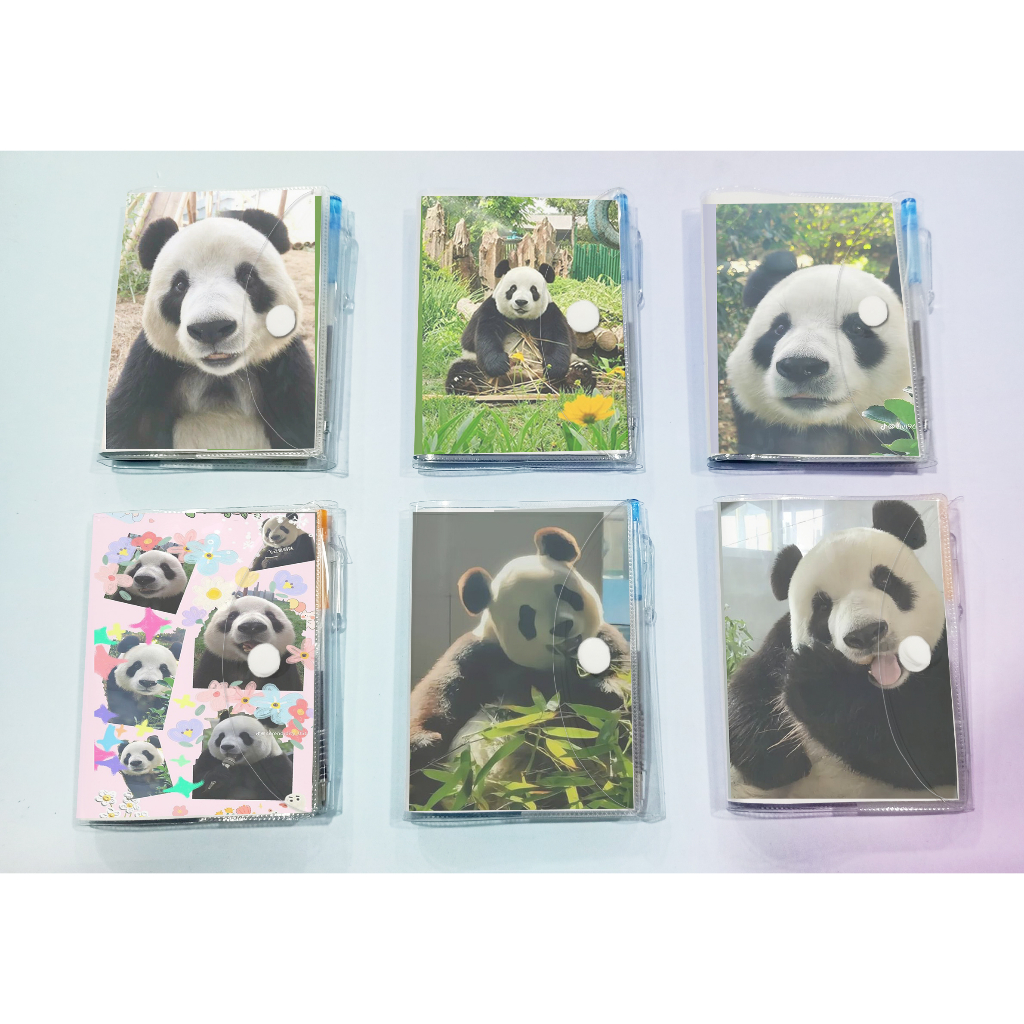 Sổ kèm bút Gấu trúc manh lan hoa hoa phúc bảo phi vân thất tử Pandabiz SB20 gấu rilakkuma hoạt hình cute dễ thương