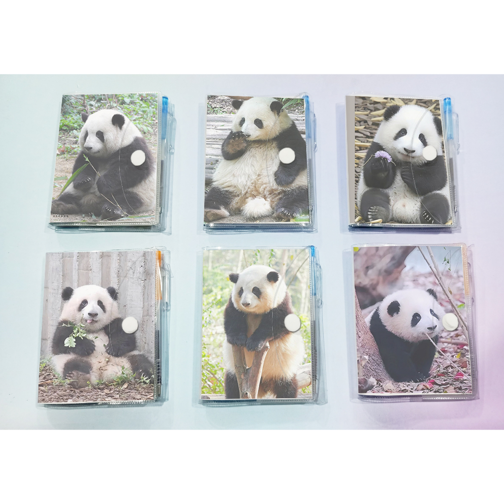 Sổ kèm bút Gấu trúc manh lan hoa hoa phúc bảo phi vân thất tử Pandabiz SB20 gấu rilakkuma hoạt hình cute dễ thương