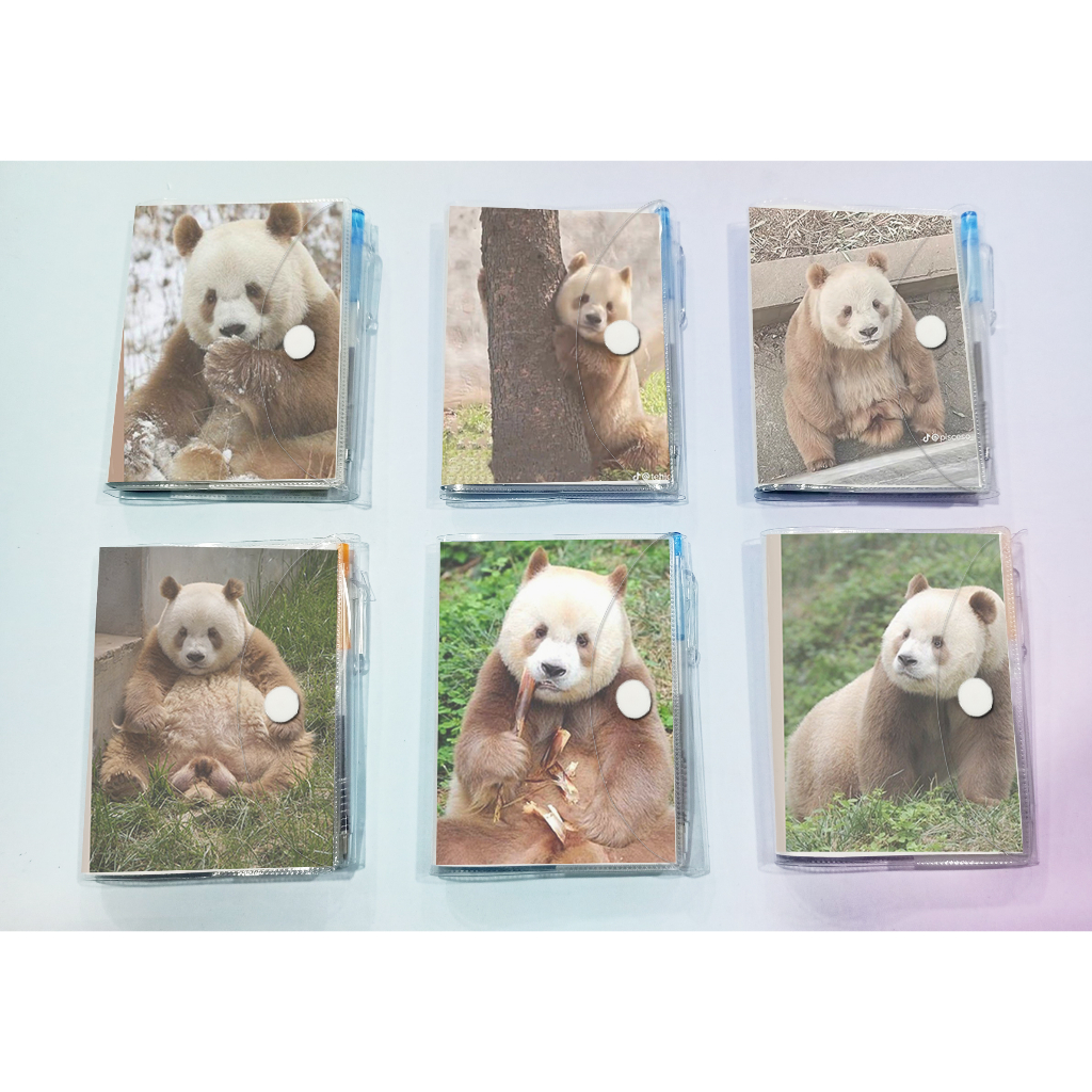 Sổ kèm bút Gấu trúc manh lan hoa hoa phúc bảo phi vân thất tử Pandabiz SB20 gấu rilakkuma hoạt hình cute dễ thương