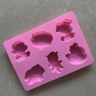 Khuôn silicon 12 con giáp 3d (mỗi khuôn có 6 con)