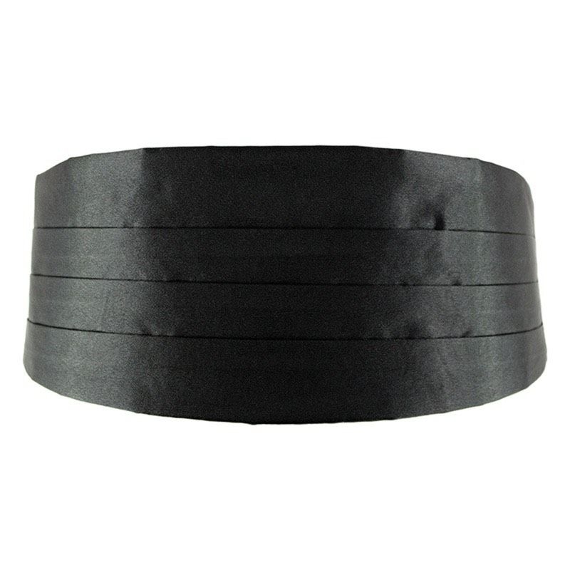 Phụ Kiện Vest Cummerbund - Đai Quấn Eo Vest màu đen- nơ- khăn bỏ túi