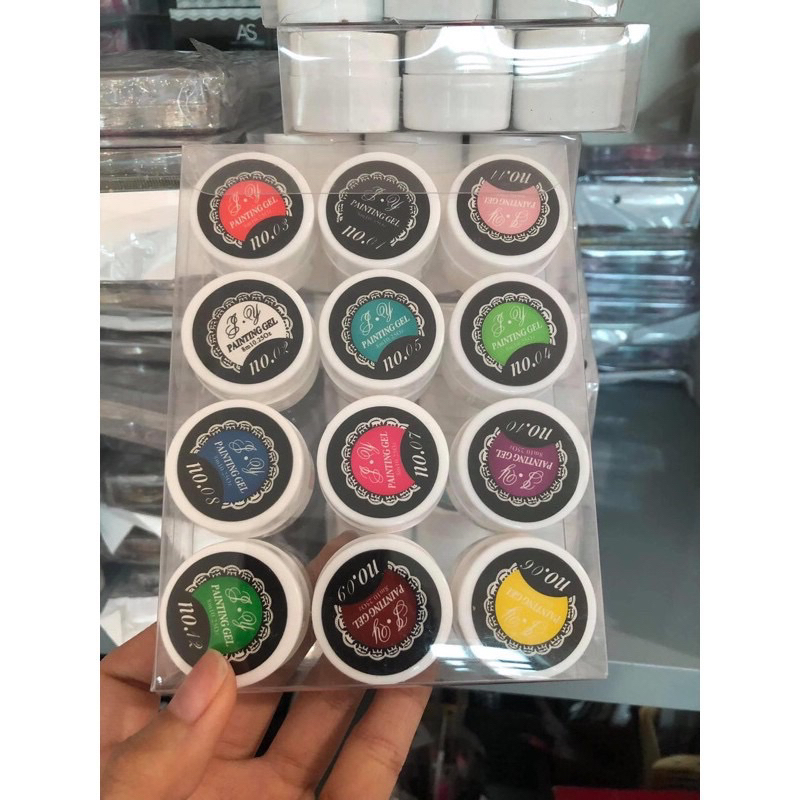 Set Gel Vẽ 12 Màu Giá Rẻ , Set Gel Vẽ Móng Tay