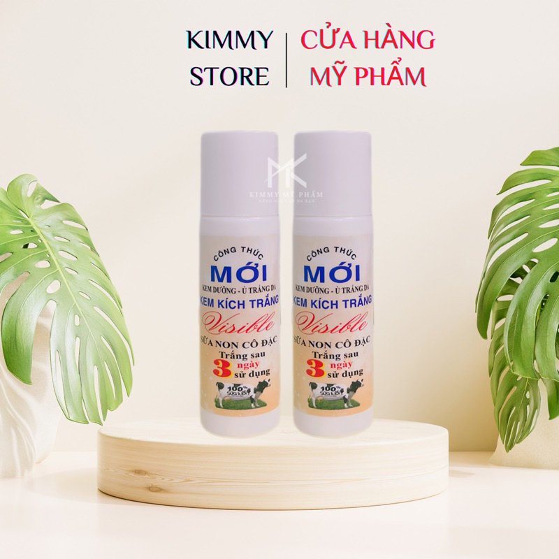 Kem kích trắng sữa non bò cô đặc visible