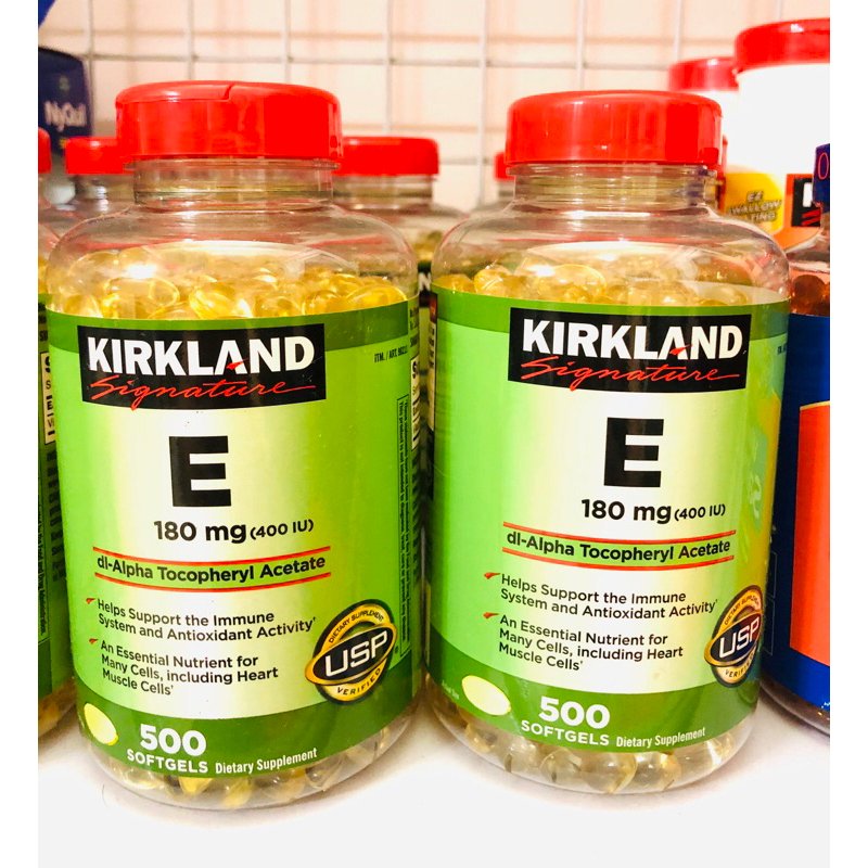 VITAMIN E 400 IU Kirkland Mỹ chai 500 viên