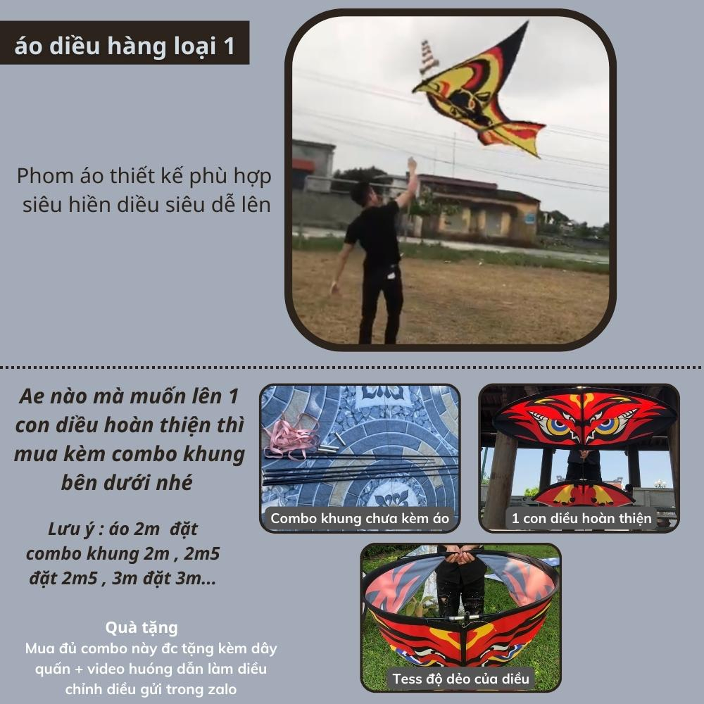 Áo diều sáo 2m5 3m áo diều lắp ghép giá rẻ 2m 2m5 3m áo diều sáo kì lân vàng 1  - Hoàng Đế