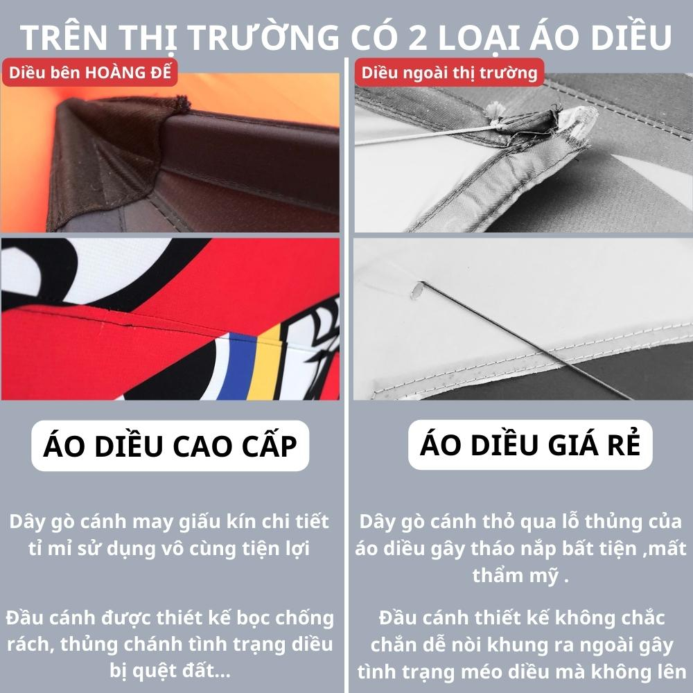 Áo diều sáo 2m5 3m áo diều lắp ghép giá rẻ 2m 2m5 3m áo diều sáo kì lân vàng 1  - Hoàng Đế