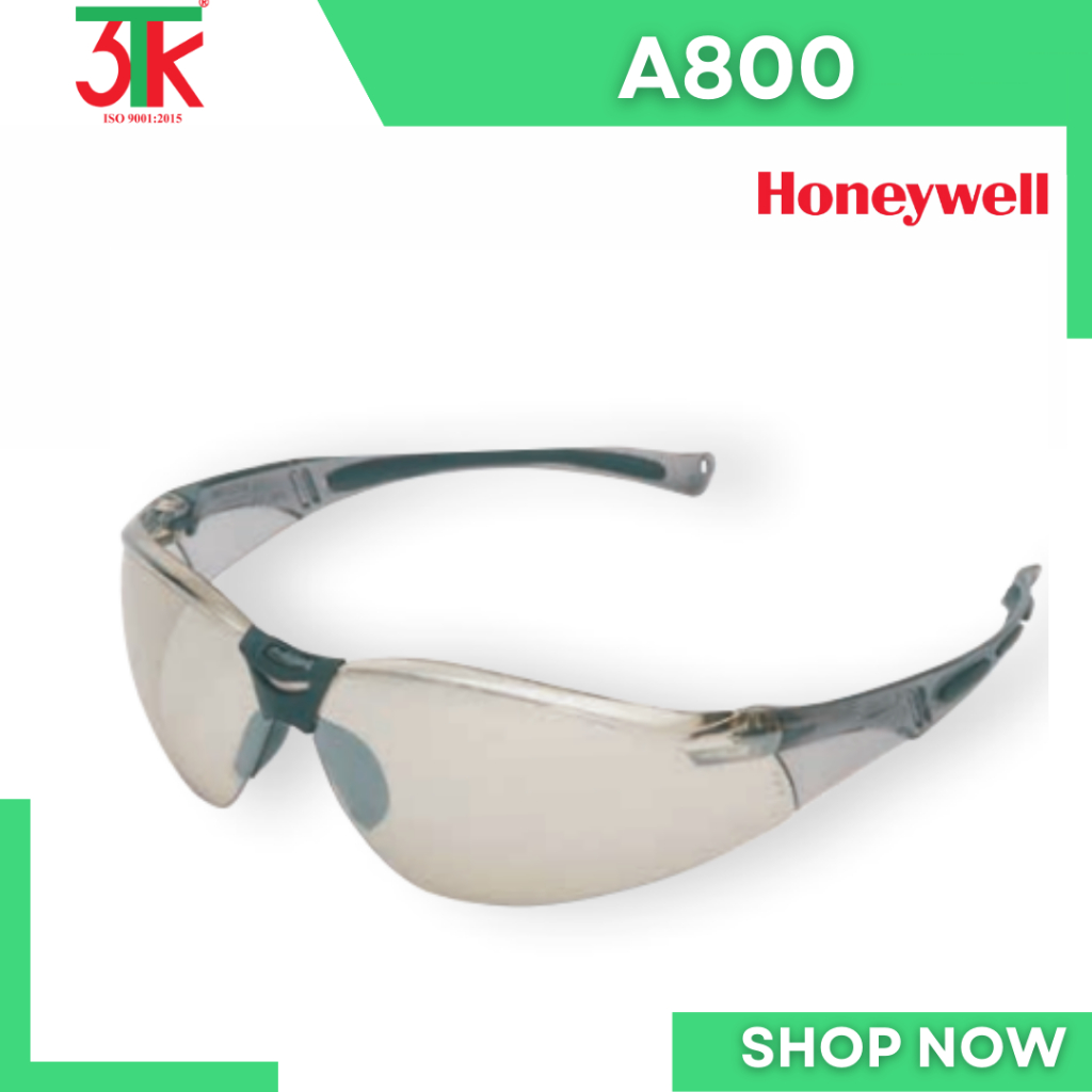Kính bảo hộ lao động Honeywell A800 Chống đọng sương, chống trầy xước, chống tia UV, chống lóa