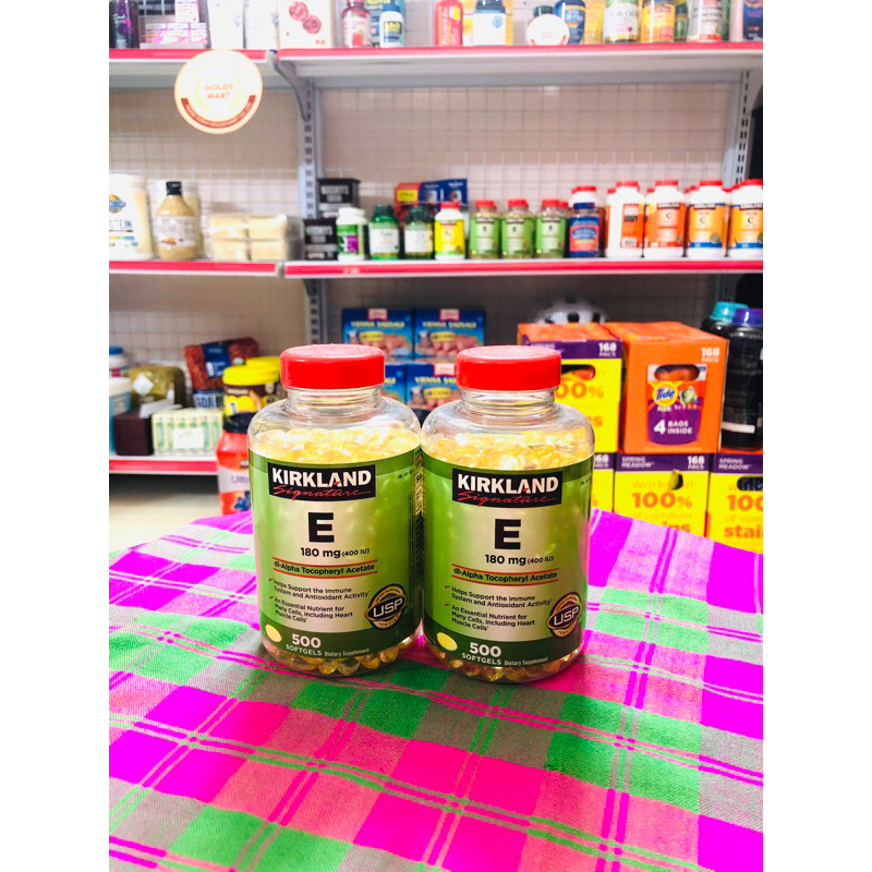 VITAMIN E 400 IU Kirkland Mỹ chai 500 viên