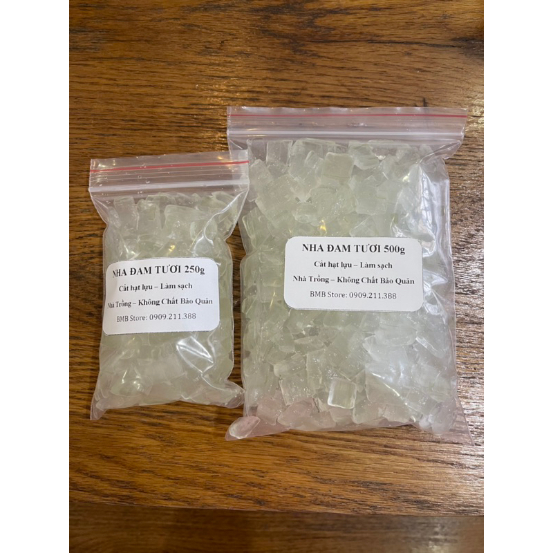 Nha đam tươi cắt sẵn hạt lựu