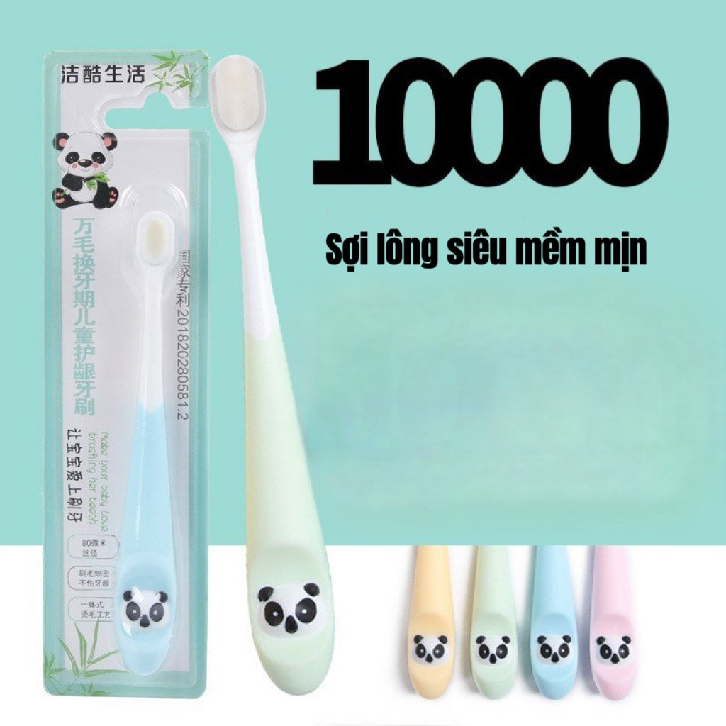 Bàn chải đánh răng cho bé lông siêu mềm mịn không làm tổn thương nướu bé - Hie en Store
