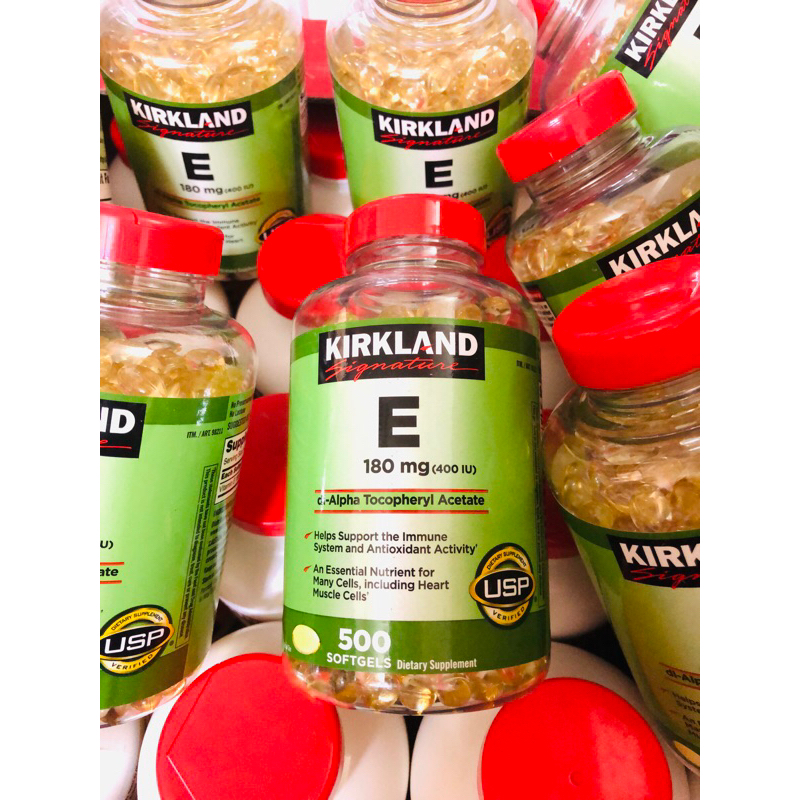 VITAMIN E 400 IU Kirkland Mỹ chai 500 viên
