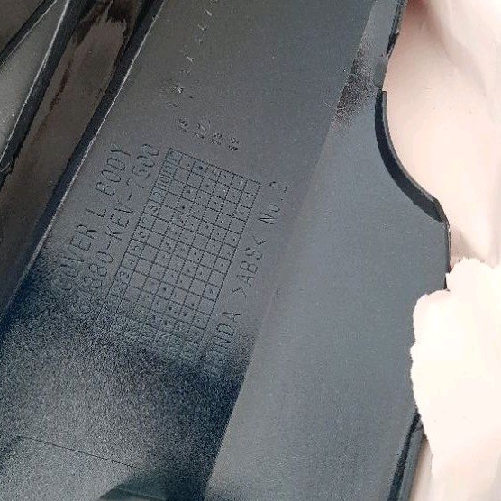 Cặp nhựa ốp sườn xe WAVE thái màu đen zin Honda