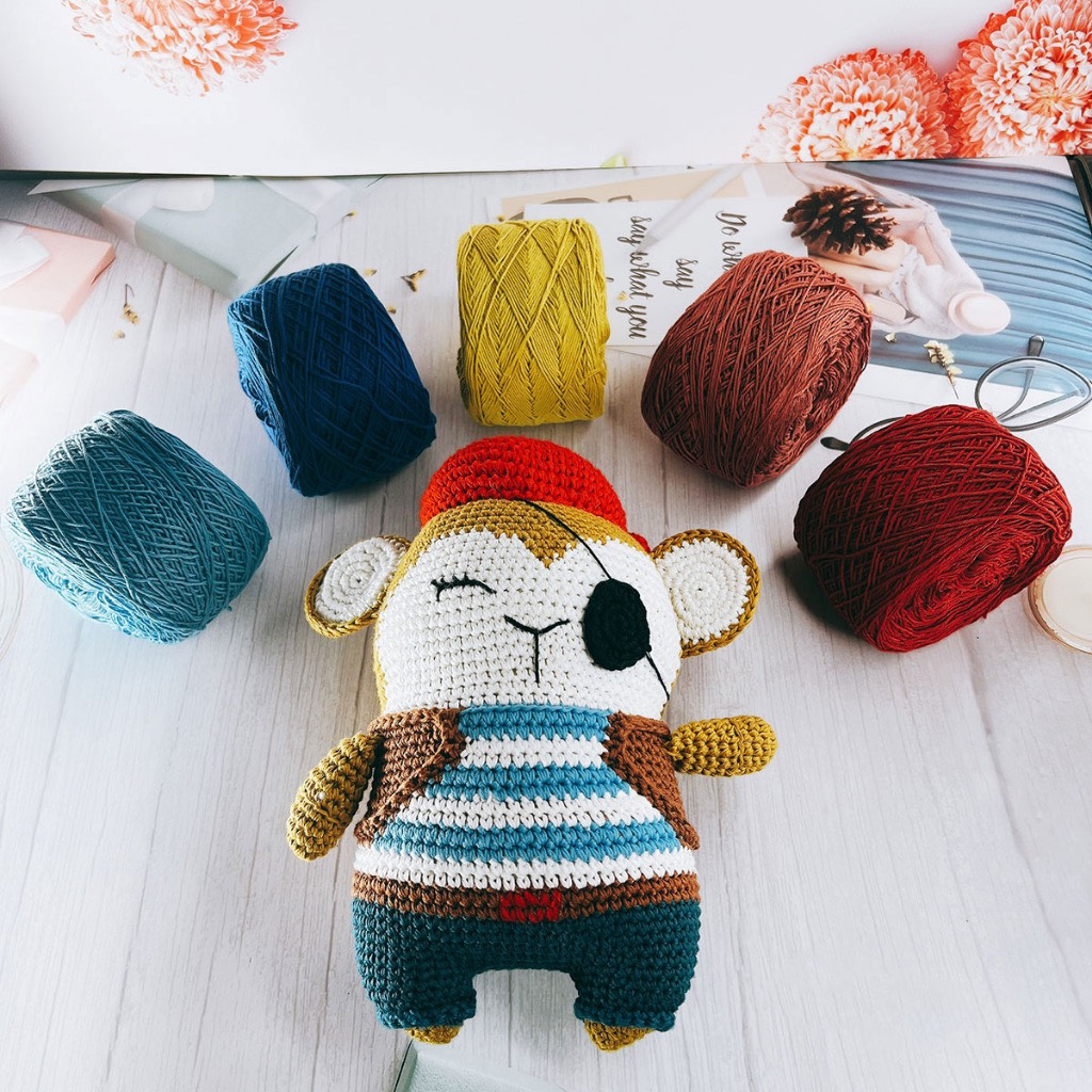 Sợi Cotton Việt Nam Cuộn 100g