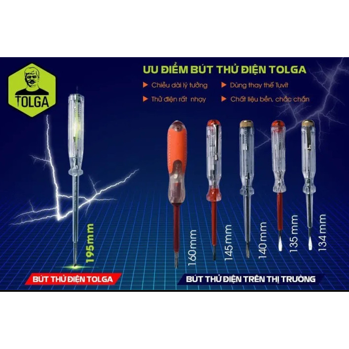 Bút thử điện đa năng Tolga