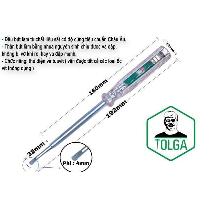 Bút thử điện thông minh Tolga