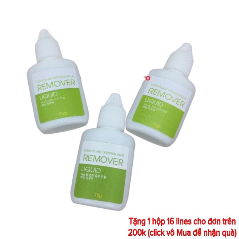 Keo REMOVER LIQUID liên kết mi, khử dầu mi trước khi nối (dụng cụ nối mi)