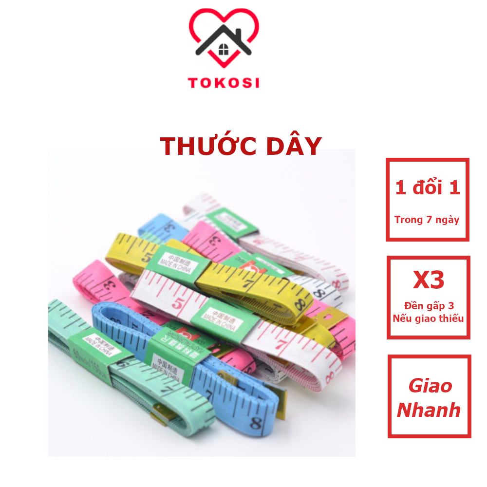 Thước Dây 1.5m Đo Chiều Cao Trẻ Em - Đo Chỉ Số Ba Vòng