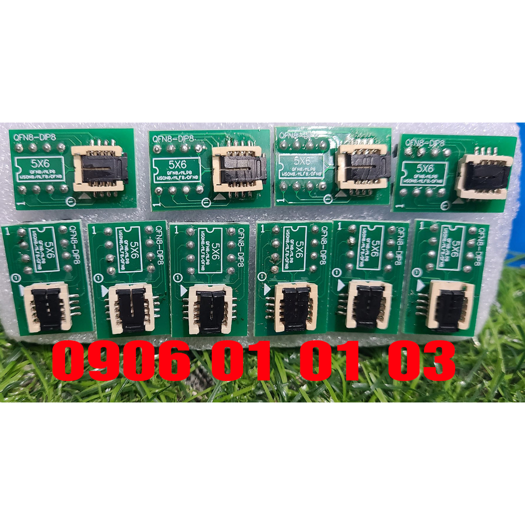Đế nạp bios chân gầm QFN8 /WSON8/MLF8/MLP8/DFN8 to DIP8