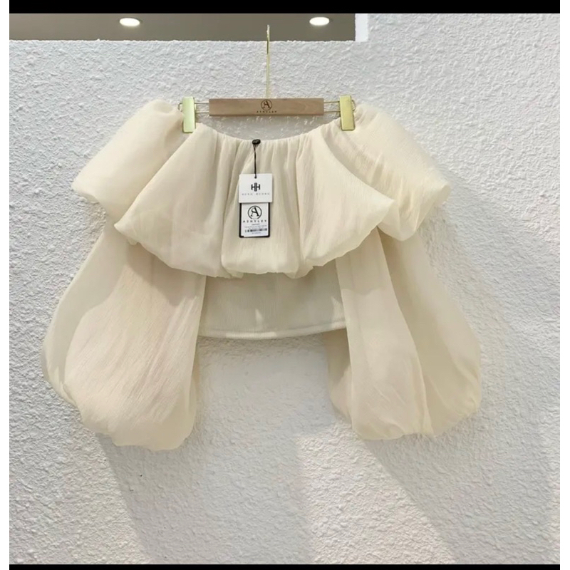 Set áo trễ vai váy đuôi cá