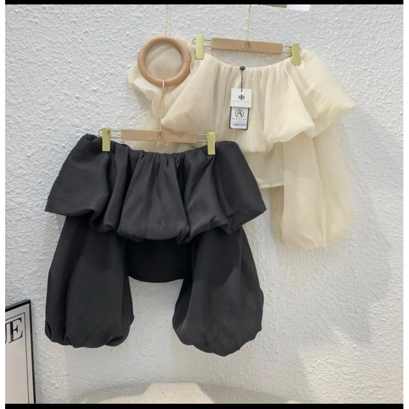 Set áo trễ vai váy đuôi cá