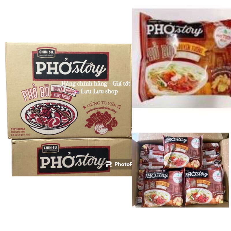 Thùng phở Thìn story Chinsu 30 gói