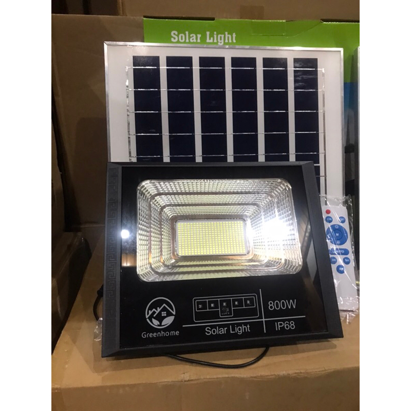 Đèn pha năng lượng mặt trời 800W có hiển thị vạch báo pin trên thanh ngang - mẫu mới 2023