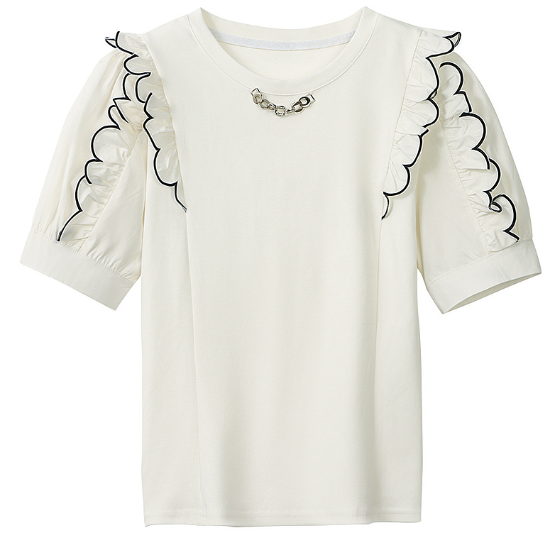 Áo thun phối viền tay dành cho nữ,áo thun nữ cotton 100% mềm min, co giãn 4 chiều