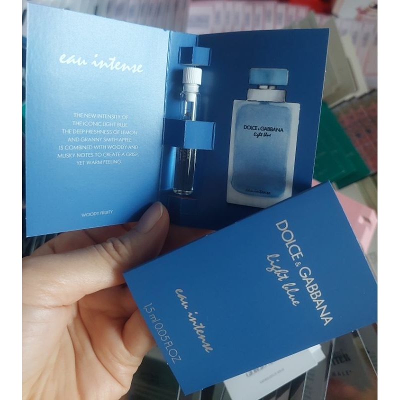 Vial nước hoa nữ D&G Light blue eau intense 1,5ml
