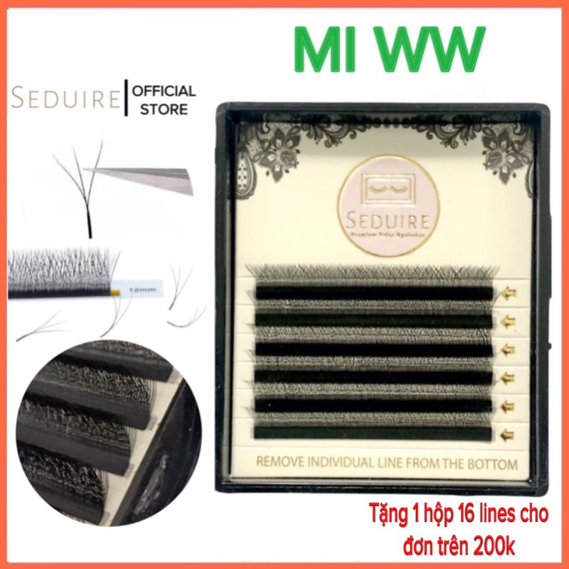 Lông mi giả, mi khay (mi nối) WW 6 hàng (dụng cụ nối mi)