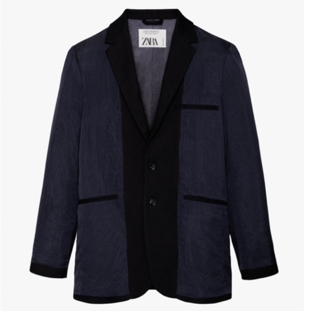 Áo khoác blazer Zara authentic CONTRASTING STRIPED - LIMITED EDITION size S