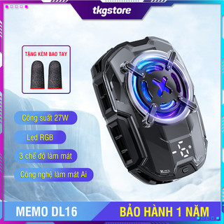 Quạt tản nhiệt gaming Memo DL16 quạt sò lạnh 3 chế độ làm mát công nghệ Ai tự động điều chỉnh nhiệt độ