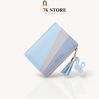 Ví nữ đựng tiền dáng ngắn xinh nhỏ gọn nhiều ngăn đựng thẻ đẹp giá rẻ 7K STORE V34